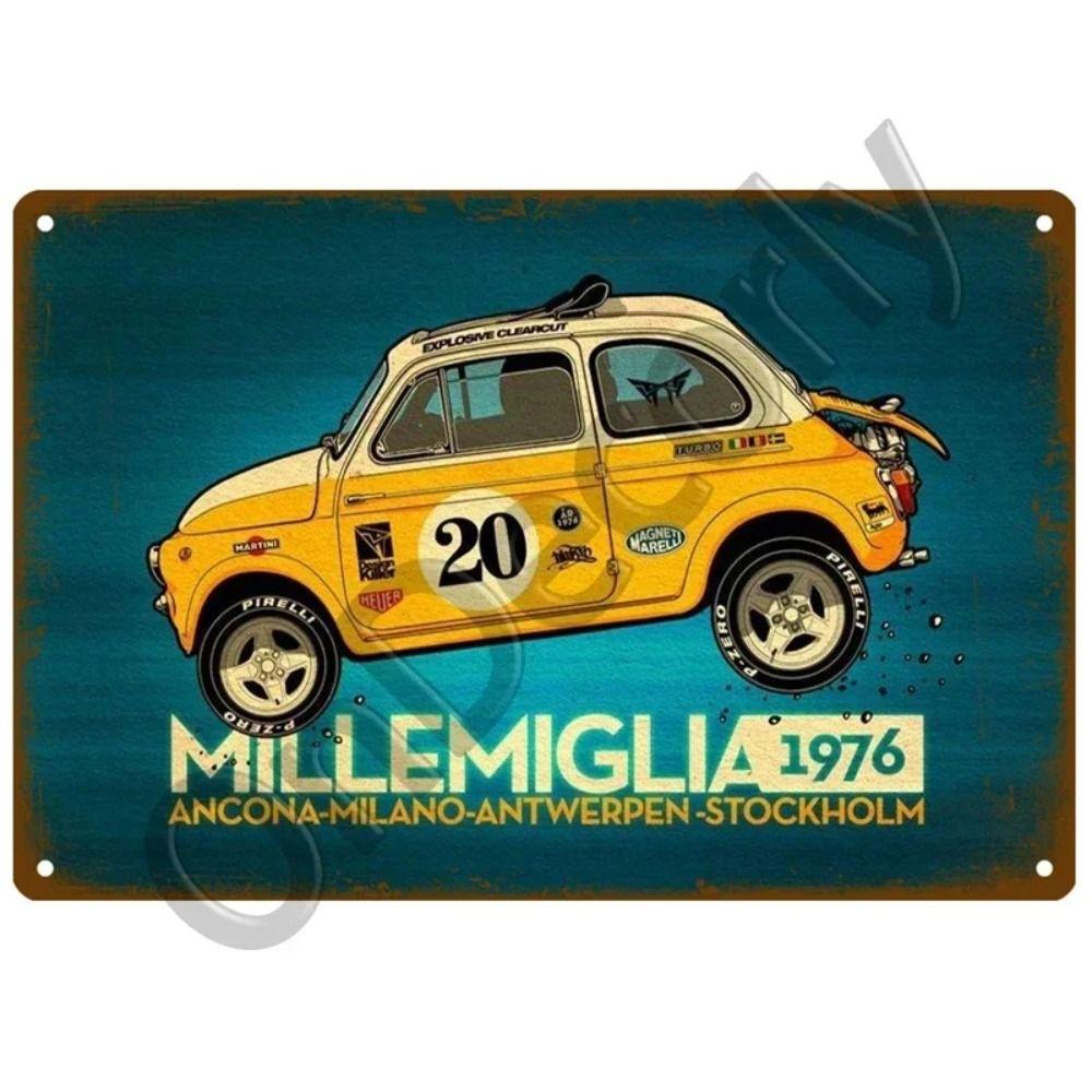 FIAT Garage Bar Metal Sign, Auto Brand Wall Decor 20x30cm