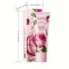 60ml Rose Essence Hand Cream - Natural Rose Essence - Fragrance, Special Double Tube Design - Outer Tube 30ml+Inner Tube 30ml, Exquisite Packaging