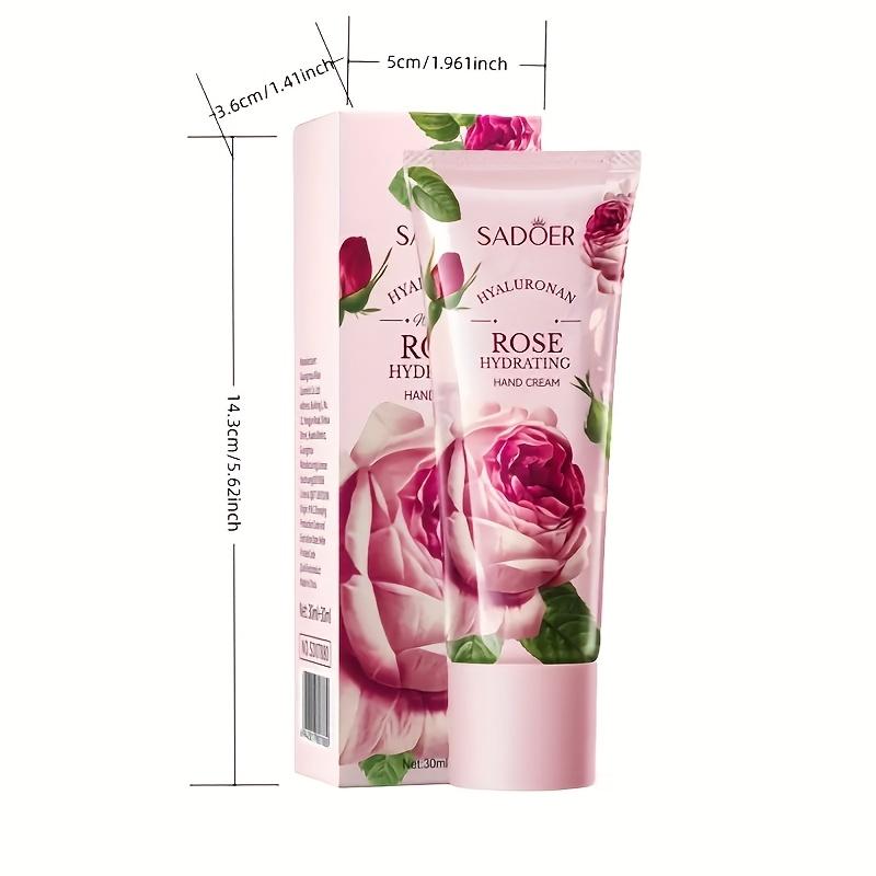 60ml Rose Essence Hand Cream - Natural Rose Essence - Fragrance, Special Double Tube Design - Outer Tube 30ml+Inner Tube 30ml, Exquisite Packaging
