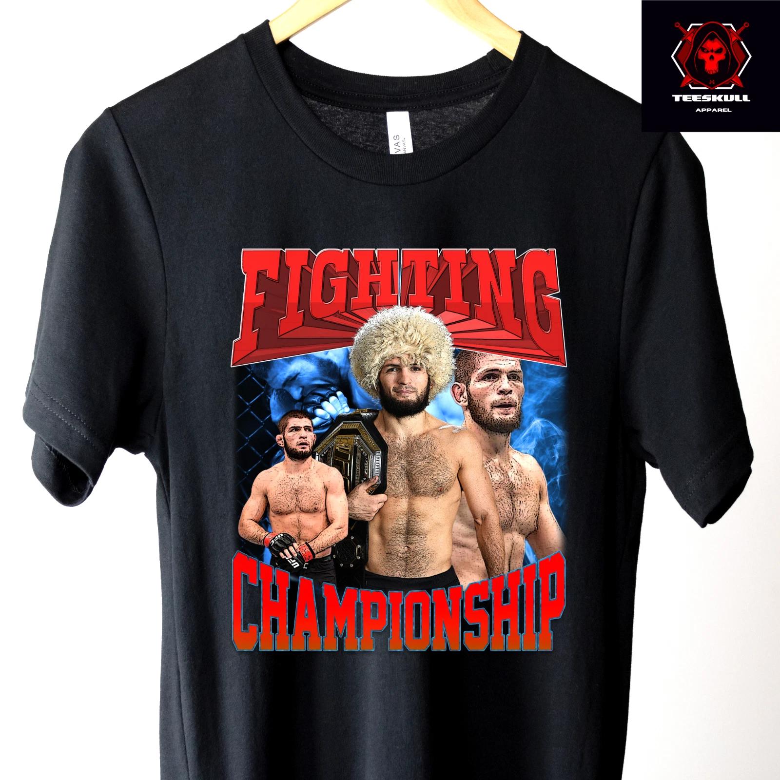 UFC Хабиб Нурмагомедов Чемпион ММА Профессиональный Боец Премиум Унисекс Футболка S-3XL L