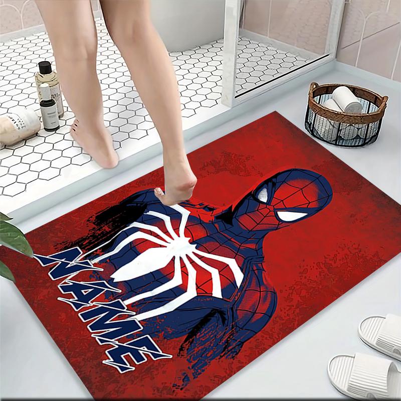 Custom Name "Spiderman Urban Adventure" Carpet Rug Customizable Soft Washable Anti-Slip Home Living Room Sofa Mats Personalized Rug. 09096