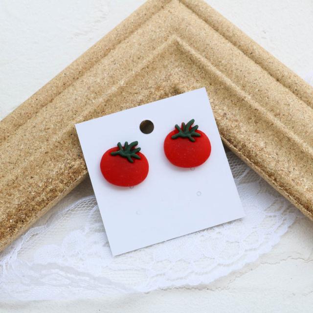 

Милые серьги-гвоздики из фруктовой растительной смолы для женщин, милые летние серьги в форме вишни, авокадо, лимона, украшения для ушей для девочек, подарки