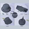 UV Protection Fishing Hat Portable Fisherman Cap Gift Foldable Bucket Hat  Men