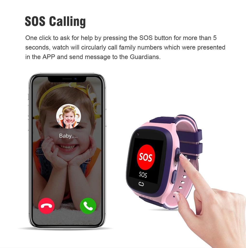 LT31 Kids' Smartwatch with Video Call & GPS for Primary School Students