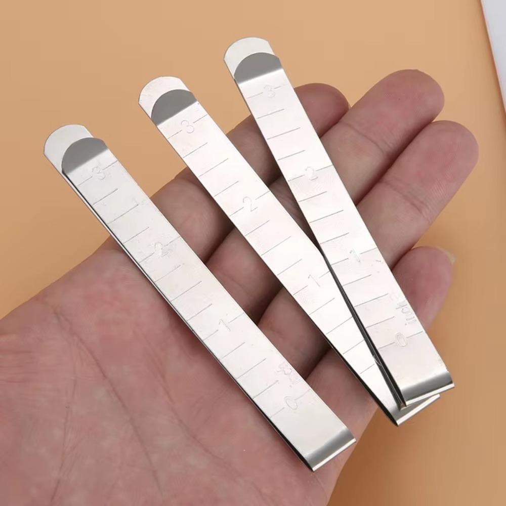 20 db 3 hüvelykes szegélyező csipesz rozsdamentes acél mérővonalzó szerszám fém varrócsipeszek varrókellék