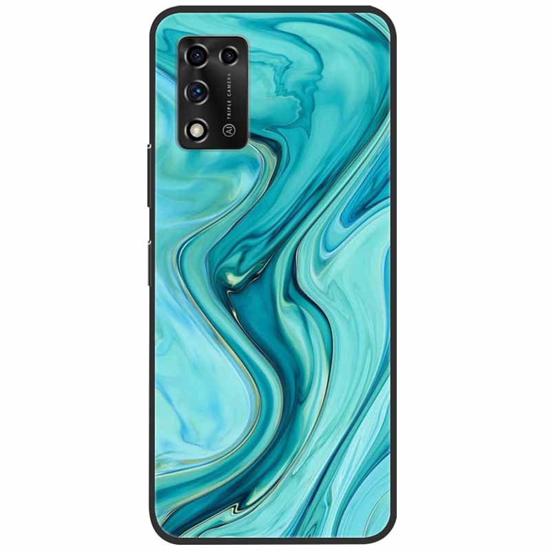 For ZTE Libero 5G II Case Marble Soft Silicone Protective Back Covers for ZTE Libero 5G III A202ZT 2022 5GIII Flower Coque TPU