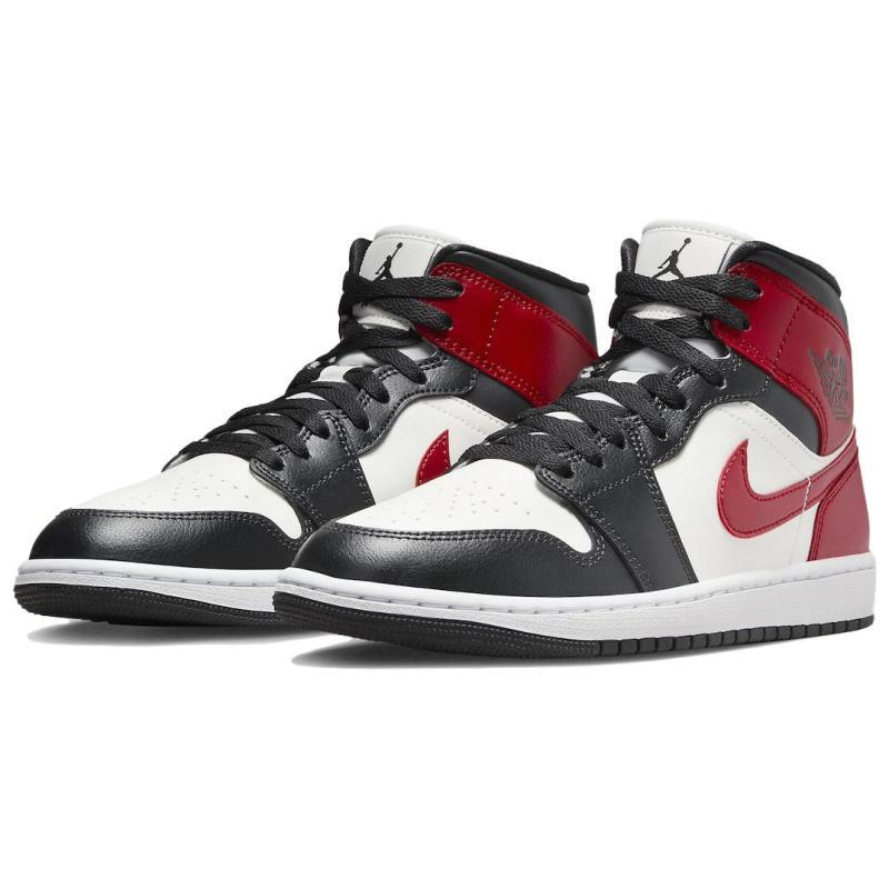 Jordan 1 Mid Gym Red Off Noir Women's Jordan BQ6472-160