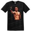Nate Diaz MMA Fighter T Shirt Bloodied Portrait Combat Sports Fan Tee Graphic