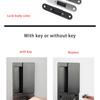 New Style Handleless Flat Lock Modern Bedroom Magnetic Recessed Door Handle Silent Push And Pull Invisible Sliding Door Lock