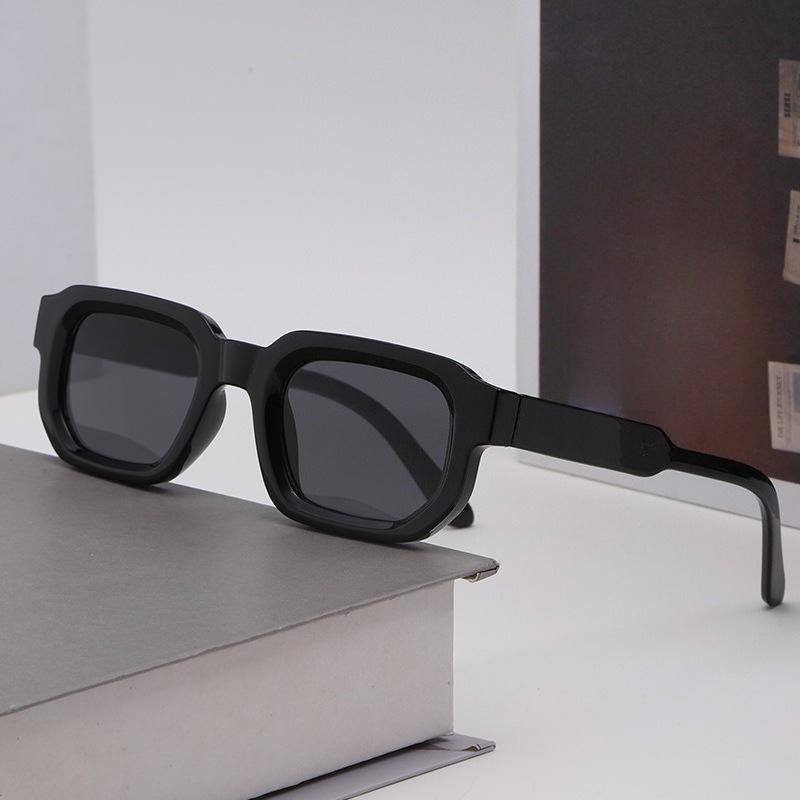Nuevas Gafas de Sol Rectangulares Mujer Hombre Marca Lujosa Diseñador Casual Gafas de Sol Femenino Masculino Plástico Personalidad Gafas de Exterior