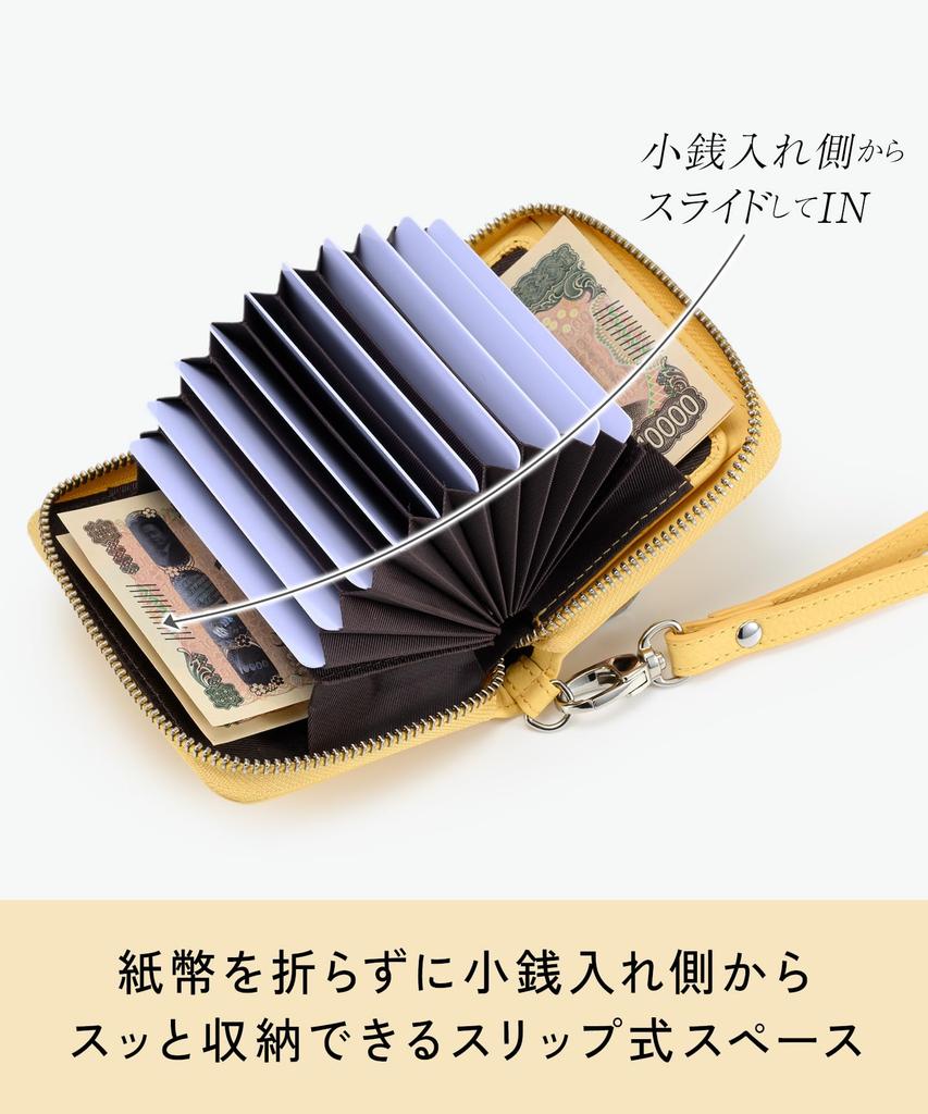 Milagro Round Zip Accordion Compact Wallet In Shrink Leather with Strap (Wallet, Mini Wallet, Card Case, Coin Purse, Billfold, Card Holder, Leather)