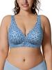 Plus Size Push-Up Sports Bra - Deep V Anti-Sagging Lingerie
