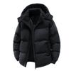 Unisex European-Size Hooded Winter Cotton Jacket - Windproof, Thick, Casual & Trendy