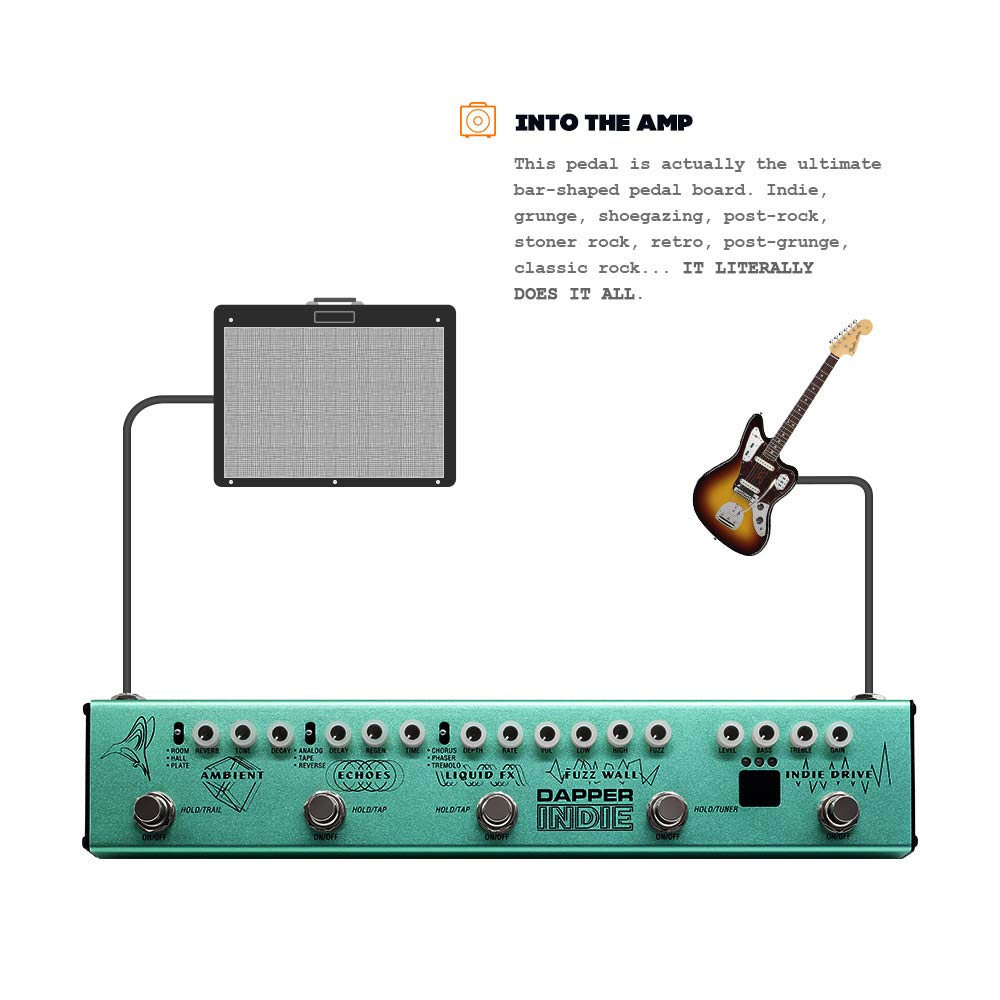Valeton Dapper Indie Guitar Pedal Multi-Effects