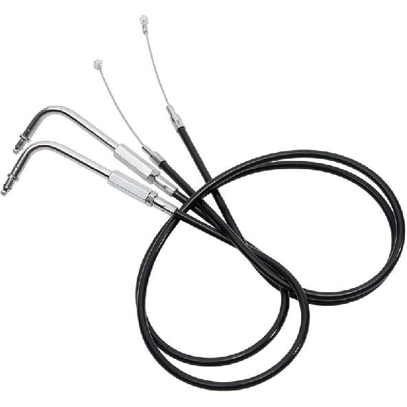 SLMOTO 80CM Black Motorcycle Throttle Cable Fit for Harley Sportster XL883 XL1200