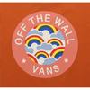 Vans Logo Embroidered Print Casual Crew Neck Short Sleeve T-Shirt Women Tops Orange VN0A54INUXS