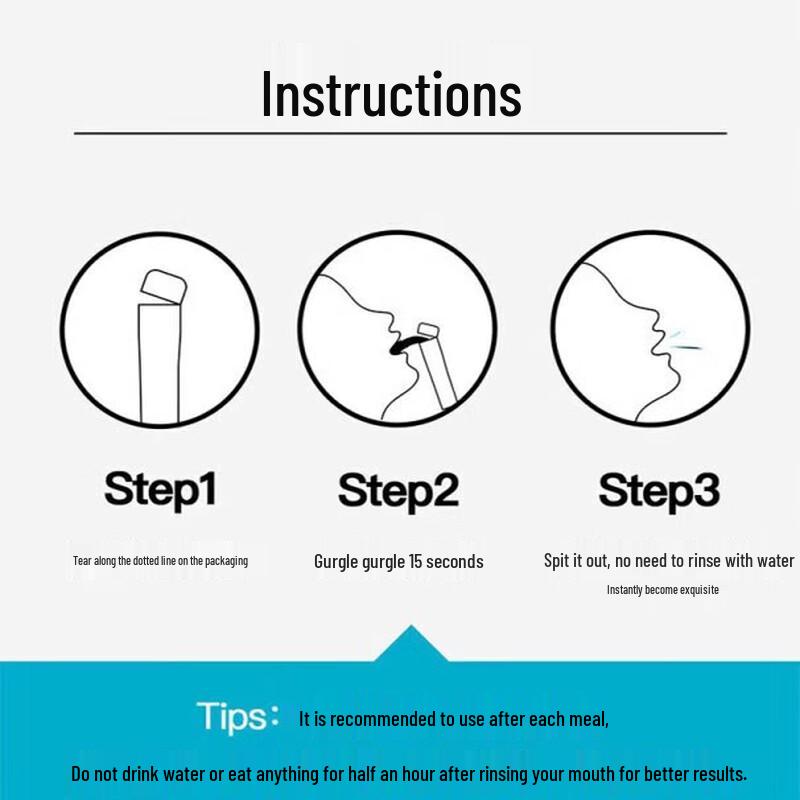 Semibear Sunny Grapefruit Portable Mouthwash - 2x10 Strips