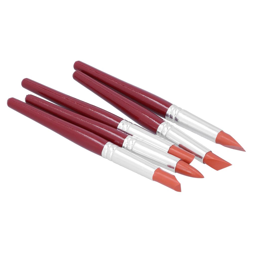 Silicone Clay Sculpting Tool Portable Pottery Clay Color Shaper Modeling Tool SetRed