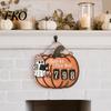 Pumpkin Ghost Design Halloween Reading Tracker Wooden Hanging Sign, Sliding Number Counter for Book Read This Year, Fun Gift Spooky Decor