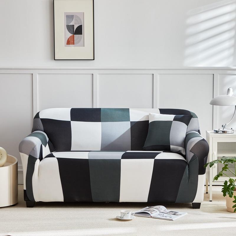 Anti Slip and Dust Proof Fabric Sofa Cover Cloth Ins Wind Elastic Sofa Cover Sofa Towel All Inclusive for All Seasons
