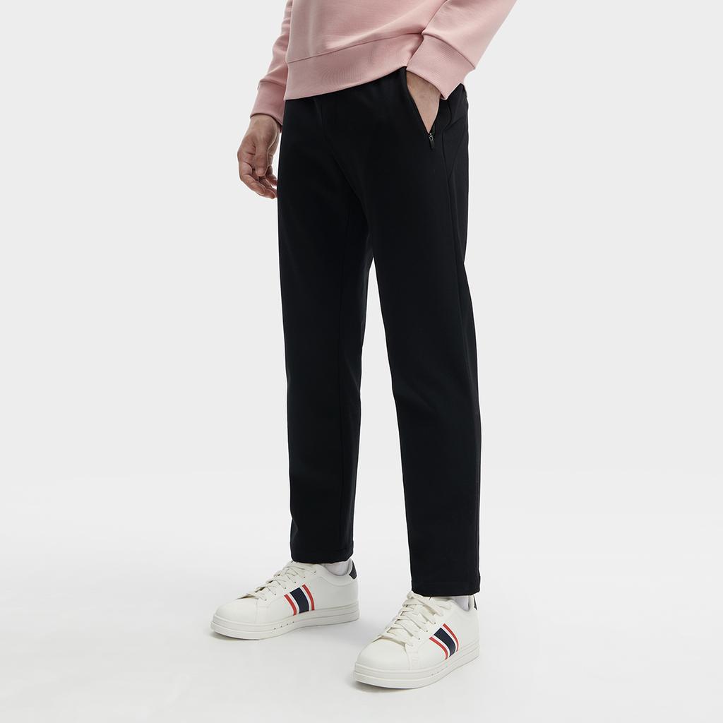 New FILA Knitted Sweatpants Men's Jet Black F11M342602FBK