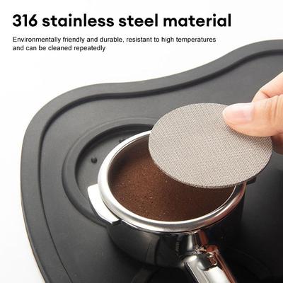Filtro Caffè Riutilizzabile Schermo Rete Resistente al Calore 51/54/58mm Disco Acciaio Inossidabile Filtro Metallo Accessori Cucina Caffettiera