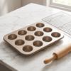 Carbon Steel Mini Muffin Pan 12-Cup Design Baking Pan Mini Bakeware Cupcake Tin  Cupcakes Making
