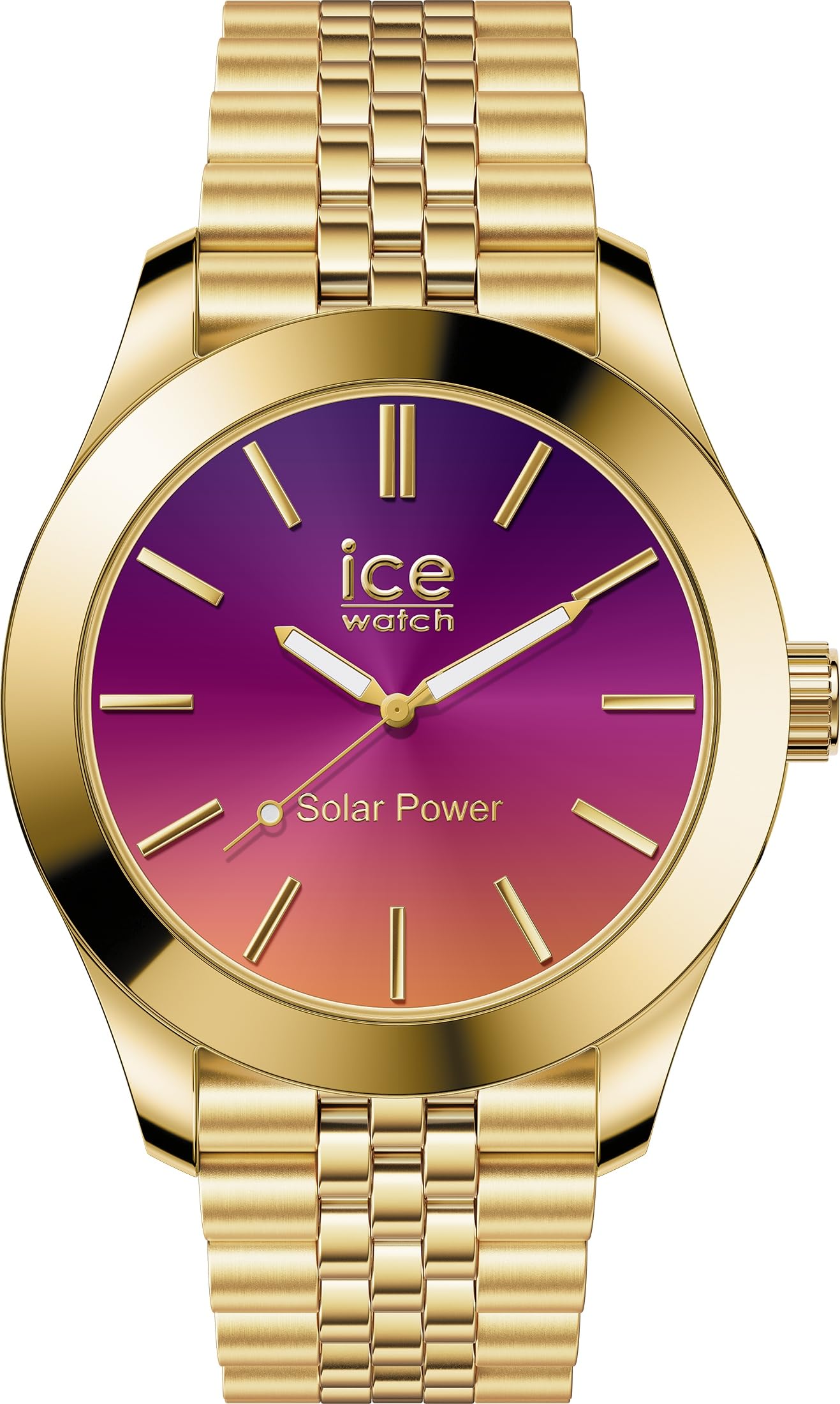 

Авторизованный дистрибьютор Ice watch солнечные часы женские 023792 Золотая ночь розовые маленькие солнечные часы с зарядкой секундная стрелка водонепроницаемые [Ice-watch] [ICE steel]