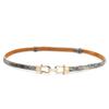 Snake Pattern Crown Pair Buckle Ladies Leather Thin Belt Belt Women Fashion Dress Fashion Decoration Accessories Designer Belts