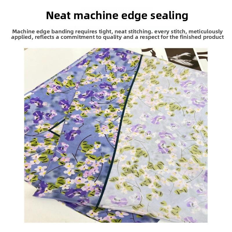 The life you've always dreamed of! double crepe silk scarf, a versatile and stylish mulberry silk scarf for women, perfect for spring and summer