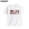 Anime Style One Piece Road Feisuolonuo Pure Cotton Printed Fashionable Unisexs and Womens Clothing New Loose Casual Tshirt