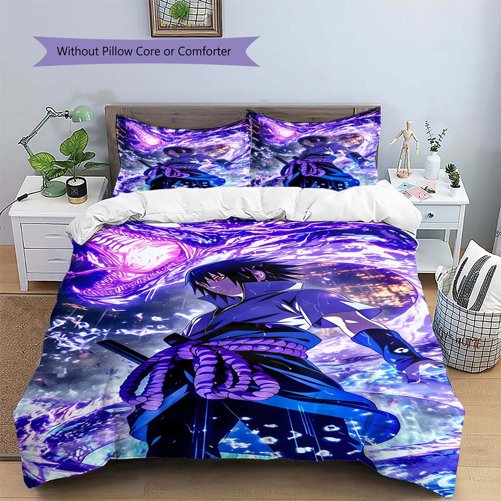 Set Copripiumino Trapuntato con Fantasia Cartone Animato Federa Decorazione per la Casa Regalo di Compleanno (1 * copripiumino + 2 * federa, senza nucleo)