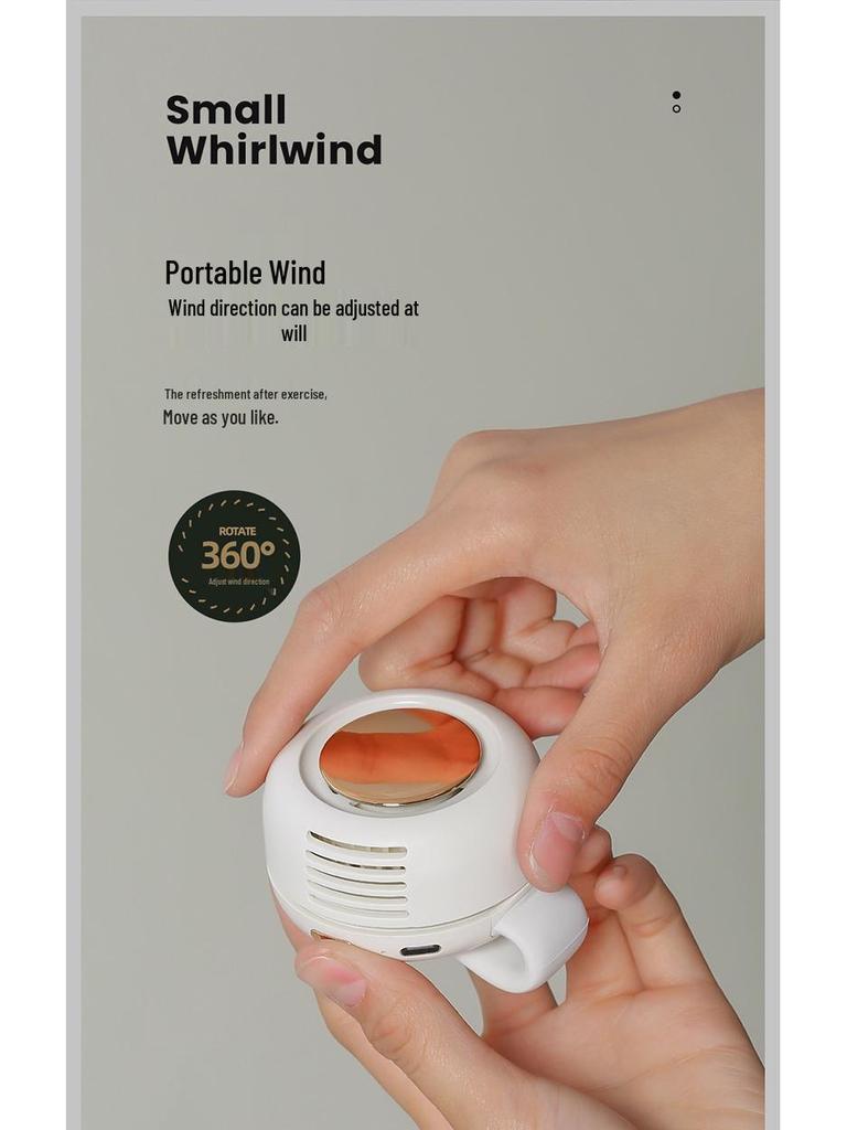 Portable USB Mini Fan Clip for Collar or Waist – Little Whirlwind MF019