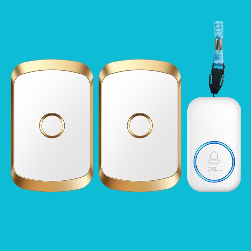 Elderly Emergency Wearable Wireless Call Button for Long-Distance Patient Care Platinum платиновый