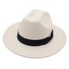 Top Hat Foreign Style Jazz Hat Men'S And Women'S Felt Hat Woolen Hat Temperament Sun Hat Ins Wind