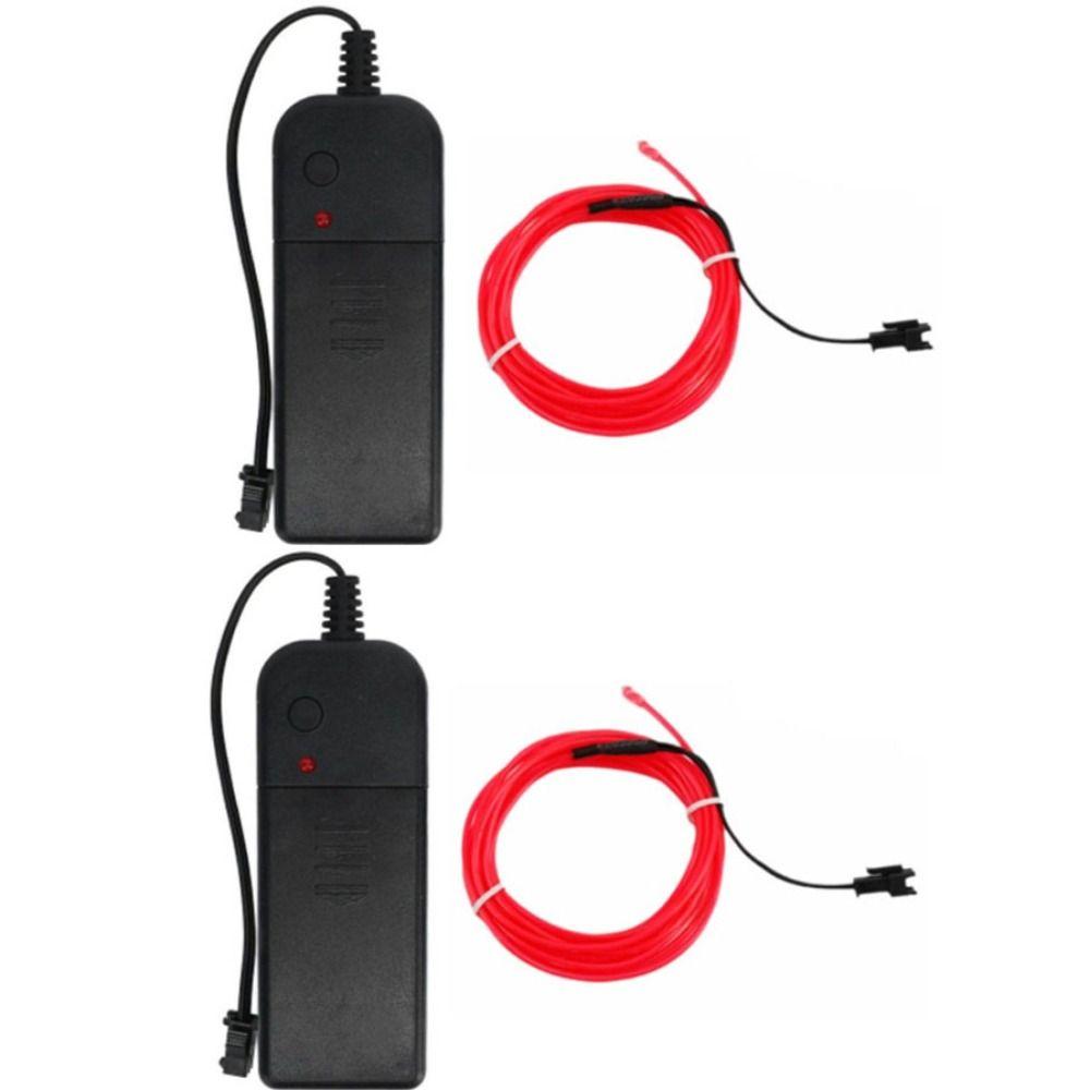 2 Pcs 5m LED Bicycle Frame Light Waterproof Neon Tube Rope Lights Neon Light Strip  DIY Decoration