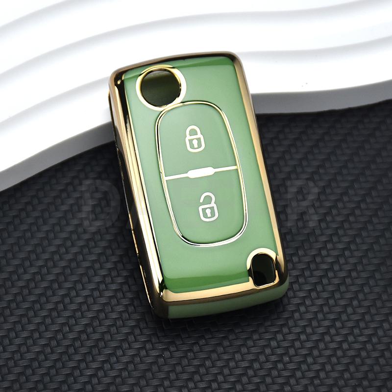 For Citroen C2 C3 C4 C5 C6 C8 for Peugeot 107 207 307 307S 308 407 607 TPU 2 3 Buttons Car Remote Key Case Cover