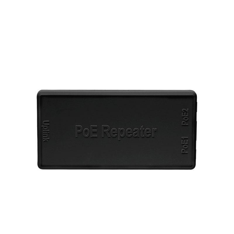 2 Port POE Extender 10/100/1000Mbps IEEE 802.3af Standard 100M Range for Office Security Camera System