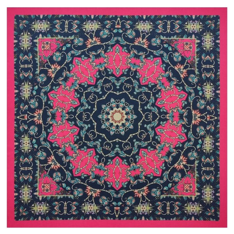 

Courtly Print Headwrap for Adult Unisex Street Dance Headscarf Hiphop Headcover Music Festival Headswear Riding Kerchief