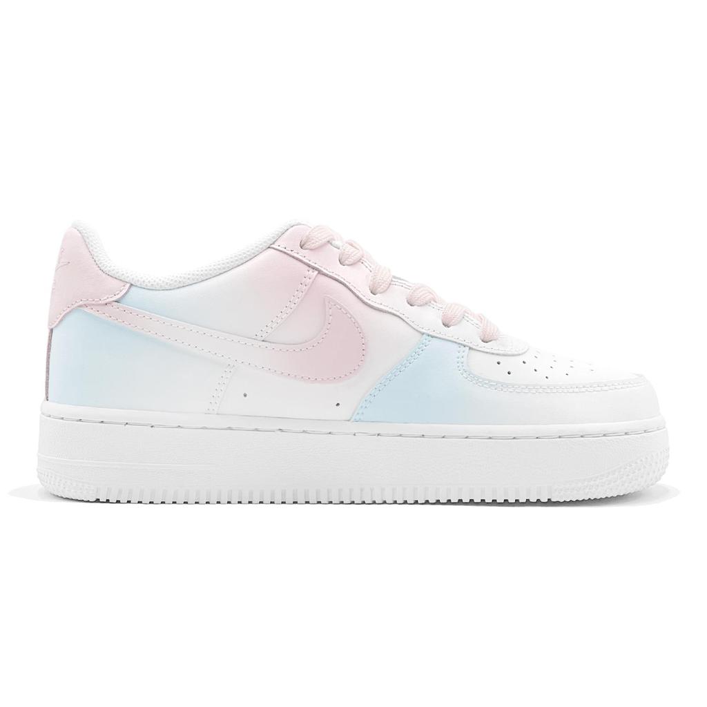 Nike Air Force 1 Air Force 1, Couple's, Romantic Favor, Pink Blue Love Story, Mismatched Color, Cotton Candy Low Top DH2920-111(TeamS3-S-BOX)