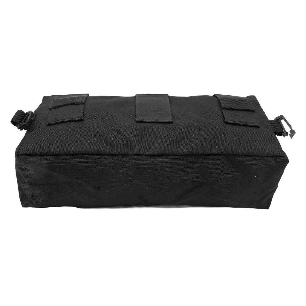 Military Storage Pouch Oxford Cloth Large Waterproof Military Pocket for Travel Camping Black