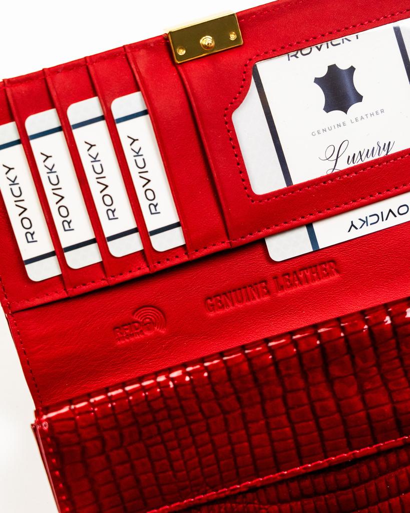 Women's Leather Wallet RH-22-1-RS-5326 Red