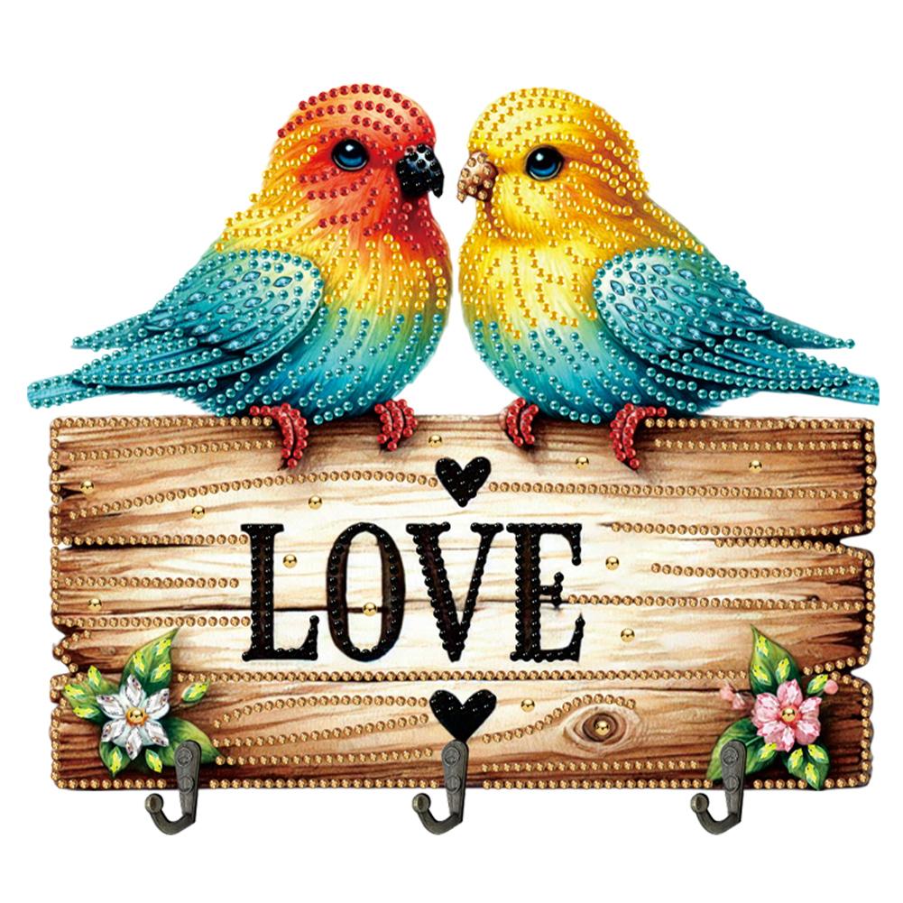 Holz Sonderform Frohe Ostern Diamond Art Hängehaken DIY Diamond Painting Kunsthaken 3 Haken Diamond Painting Hakenleiste