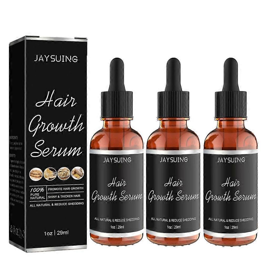 3x Hair Growth Products Ginger Extract Growing Hair Essential Oil Beauty Hair Care Prevent Hair Loss Oil Scalp Treatment For Men Women