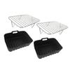 Air Fryer Pads Metal Grilling Rack Silicone Air Fryer Tray Silicone Baking Liners Silicone Basket Perfect for Air Fryers