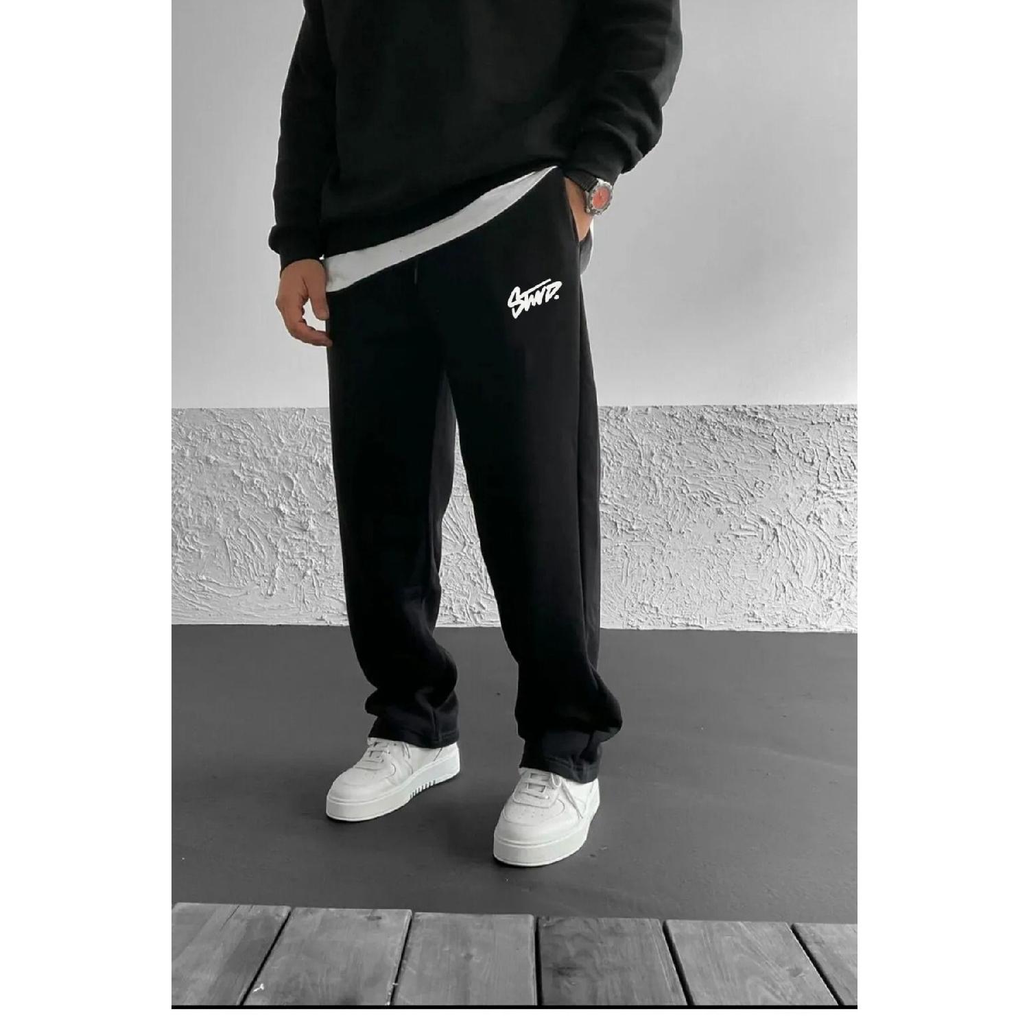 

Stwd Printed 3 Yarn Baggy -shardon Tracksuit Six S сірий колір