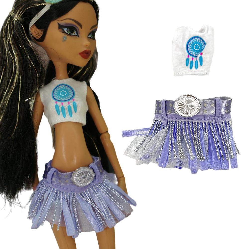 NK 1 Set 11 Zoll Puppenzubehör Für 27 cm Puppenkleidung Mode 10,5 Zoll Puppen Kleid Rock Miniaturartikel Spielzeug JJ