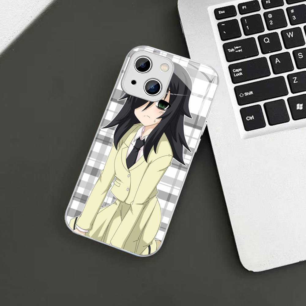 Watamote K-Kuroki T-Tomoko For IPhone 14 13 12 Mini 11 Pro XS Max X XR 14 Plus Tempered Glass Cover