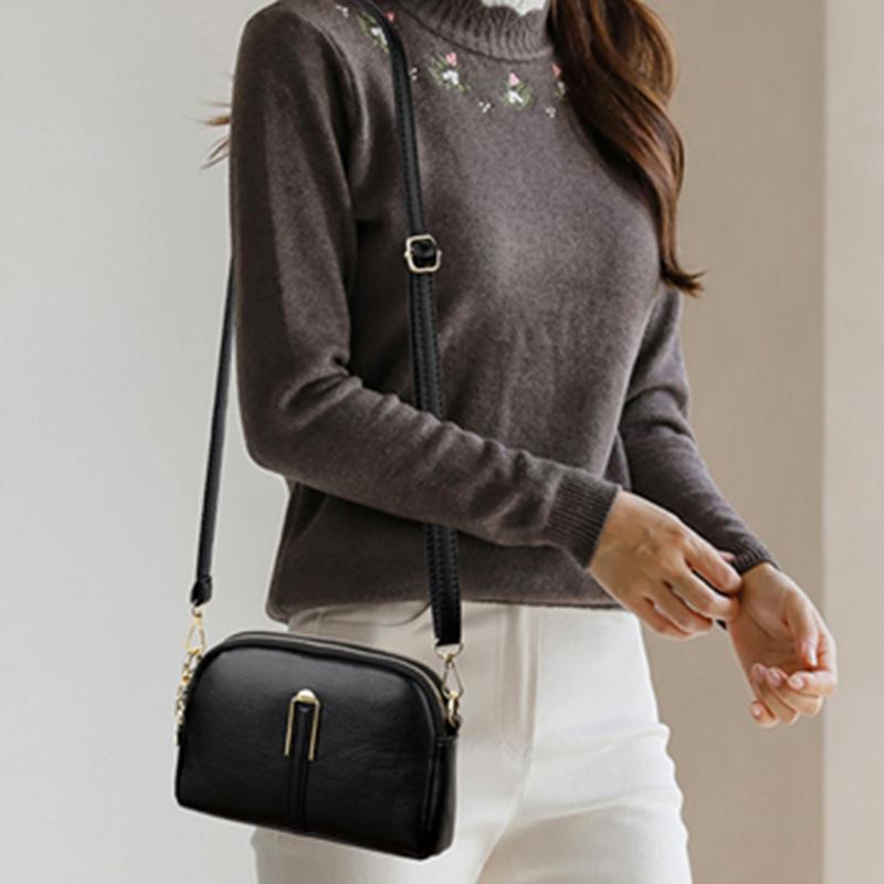 Borsa piccola da donna alla moda e casual, tinta unita versatile, senza portafoglio, borsa a spalla, borsa a tracolla, borsa da pendolare