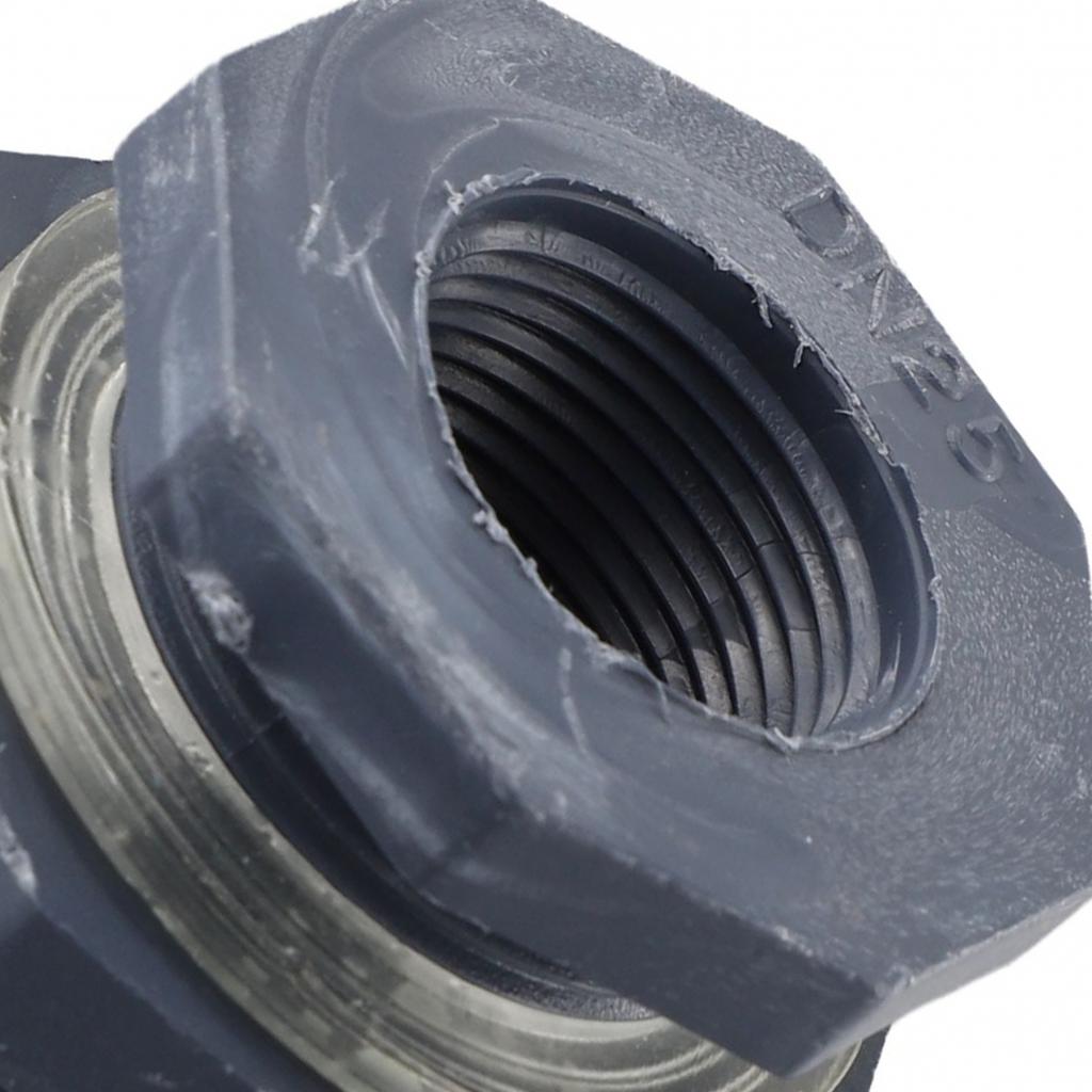 1 Pcs Bulkhead Fitting 6 Minutes/1\"/1.2\"/1.5\"/2\" PVC Plastic High Quality